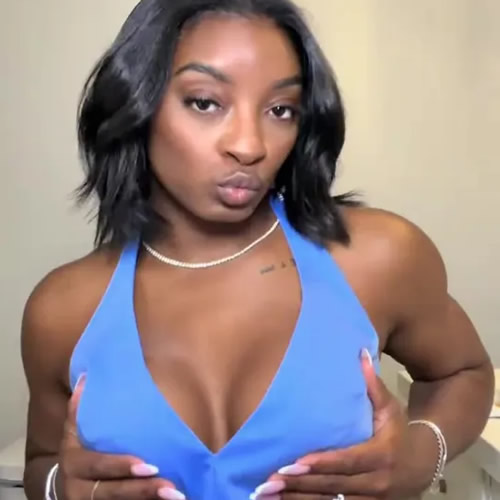 CUT ABOVE Simone Biles sizzles in tiny outfits showing off boob job surgery results leaving fans ‘stunned’