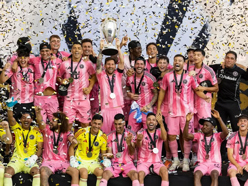 DAY OF BECK-ONING Emotional David Beckham hugs Lionel Messi as Inter Miami win first MLS title but Wags steal spotlight on historic night