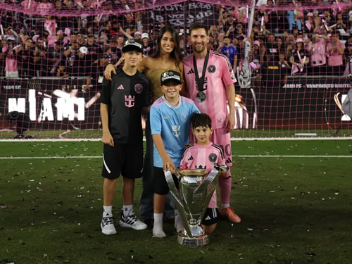 DAY OF BECK-ONING Emotional David Beckham hugs Lionel Messi as Inter Miami win first MLS title but Wags steal spotlight on historic night