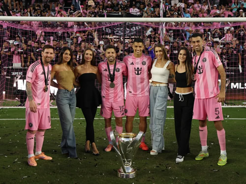 DAY OF BECK-ONING Emotional David Beckham hugs Lionel Messi as Inter Miami win first MLS title but Wags steal spotlight on historic night