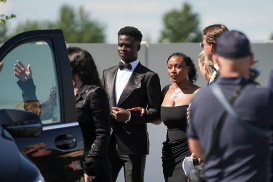 BUK THE TREND Bukayo Saka’s fiancee Tolami Benson puts on busty display at British Fashion Awards after getting engaged to Arsenal ace