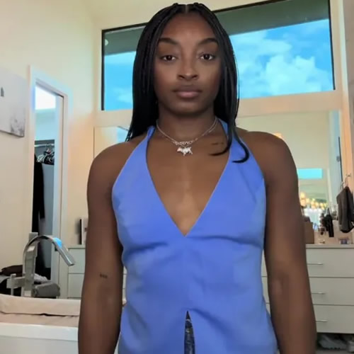 CUT ABOVE Simone Biles sizzles in tiny outfits showing off boob job surgery results leaving fans ‘stunned’