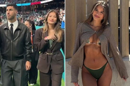 Former Premier League star, 29, 'goes public with stunning influencer girlfriend at NFL game'