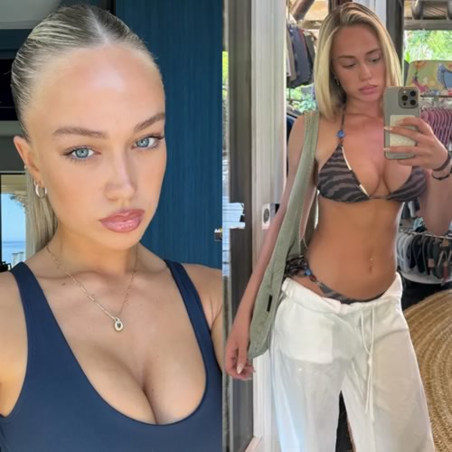English Model Ella Buffin Supports Dutch Partner at World Cup