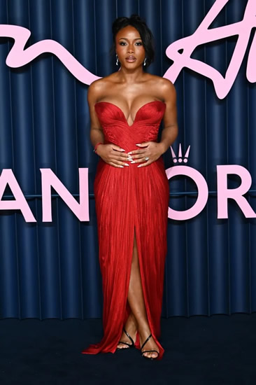 BUK THE TREND Bukayo Saka’s fiancee Tolami Benson puts on busty display at British Fashion Awards after getting engaged to Arsenal ace