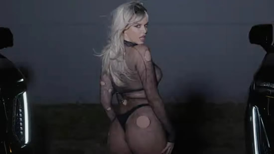 GREATEST IVA Ivana Knoll suffers wardrobe malfunction in risque bondage-style outfit as World Cup’s hottest fan releases music video