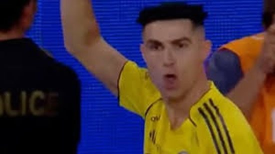 Cristiano Ronaldo's 'hair' makes fans do double-take as he shows off his dance moves after scoring twice for Al-Nassr