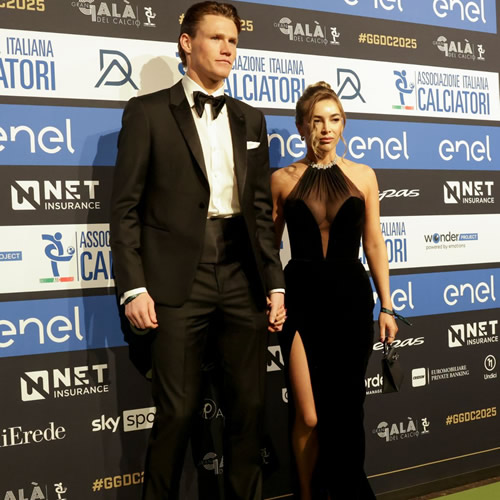 Scott McTominay's stunning WAG dubbed 'Queen of Italy' wows in see-through dress