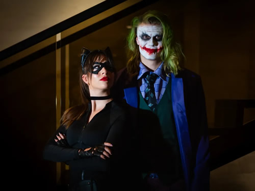 HA HAALAND Erling Haaland goes undercover as the Joker on streets of Manchester to scare fans for Halloween… and buy nappies