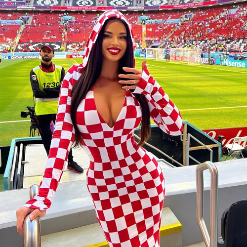 Ex-Miss Croatia who loves wearing skimpy outfits was stopped by security at World Cup