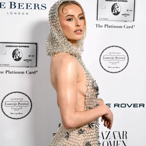 SHOW STEELER Lioness Chloe Kelly stuns in racy hooded metallic gown at star-studded awards bash