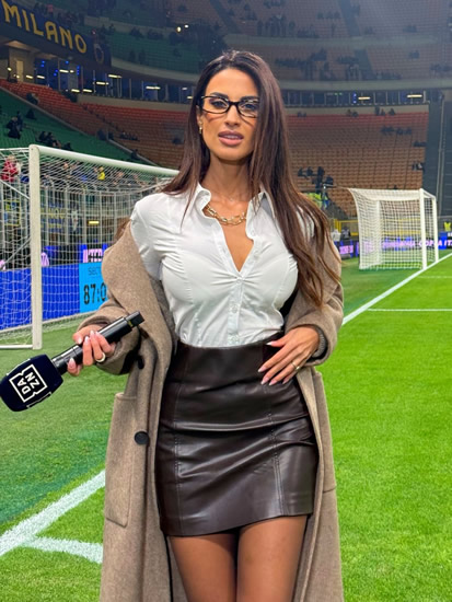 Glamorous DAZN host wows in daring 'professor' outfit – but is dubbed 'unprofessional'