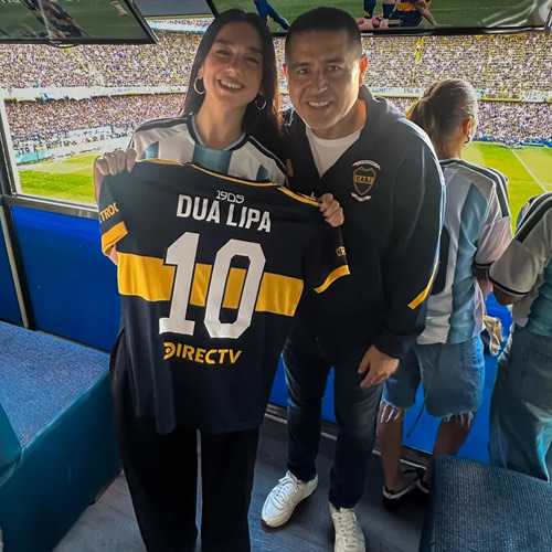STAR GUEST Dua Lipa tours South American football derbies as she attends Brazil’s biggest rivalry after Argentina’s mammoth clash